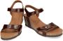 Panama Jack Julia Clay dames sandaal op sleehak Cognac - Thumbnail 5
