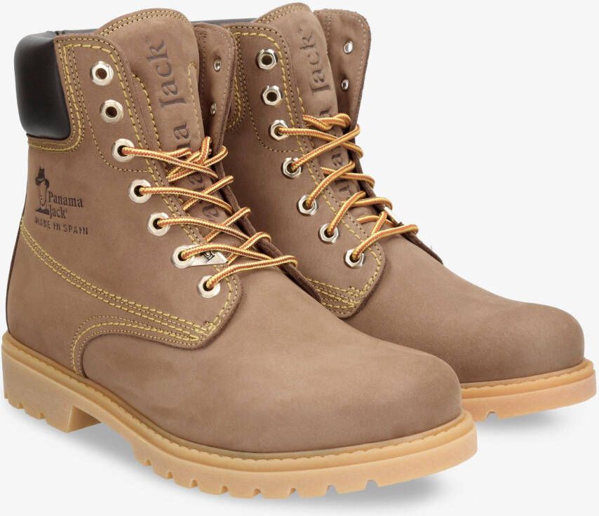 Panama Jack Winterlaarzen winter-enkellaars veterschoenen outdoorschoenen met contrastafwerking