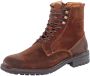 Pantofola D'Oro Bruine Leren Hoge Veterschoenen Brown Heren - Thumbnail 4