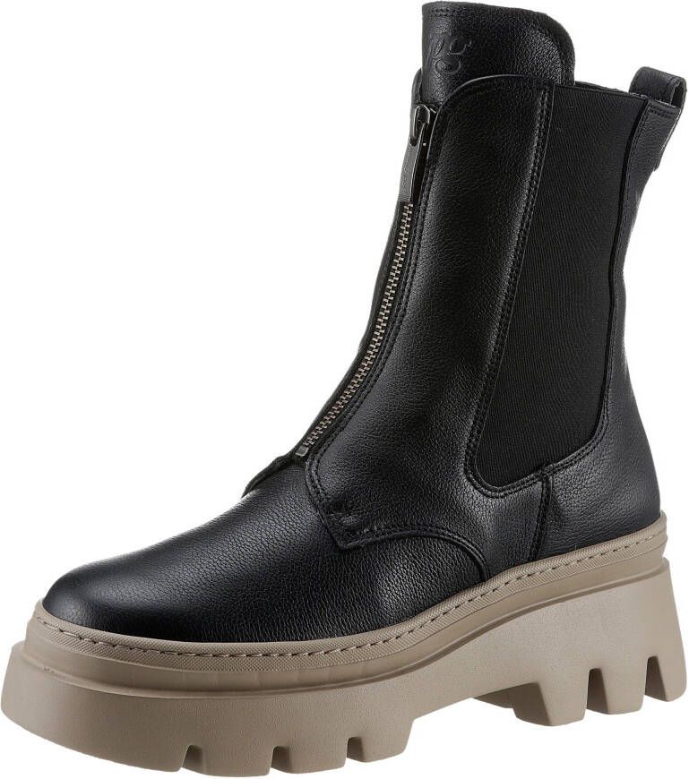 Paul Green Chelsea-boots met lichte zool en voor-ritssluiting