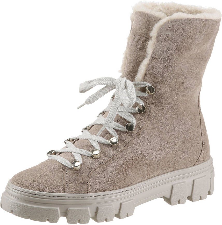 Paul Green Hoge veterschoenen in sportieve look