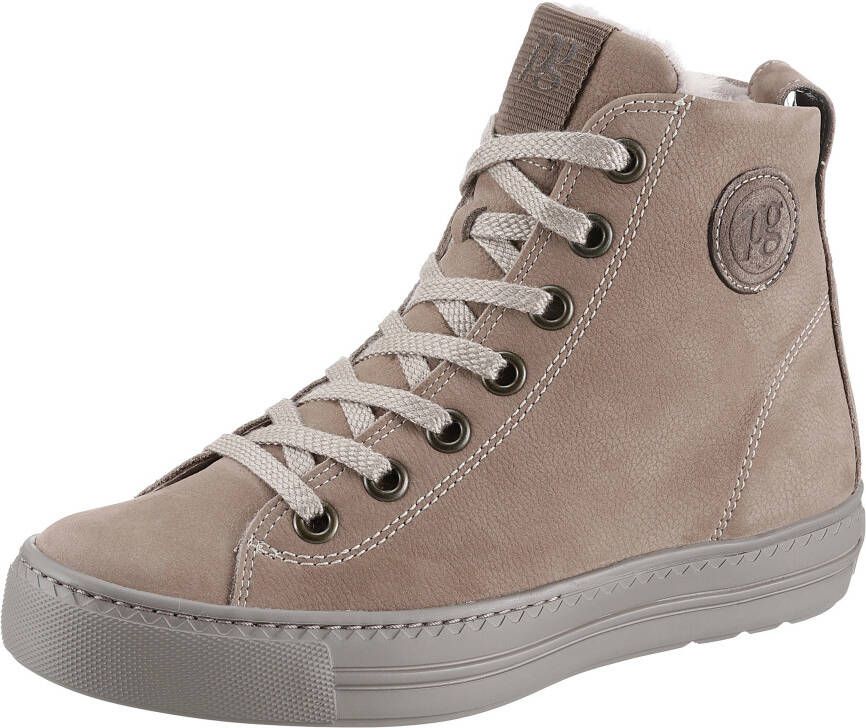 Paul Green Hoge veterschoenen met lichte plateauzool