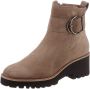 Paul Green 9763 Enkellaarsjes Enkelboots met rits Dames Taupe - Thumbnail 4