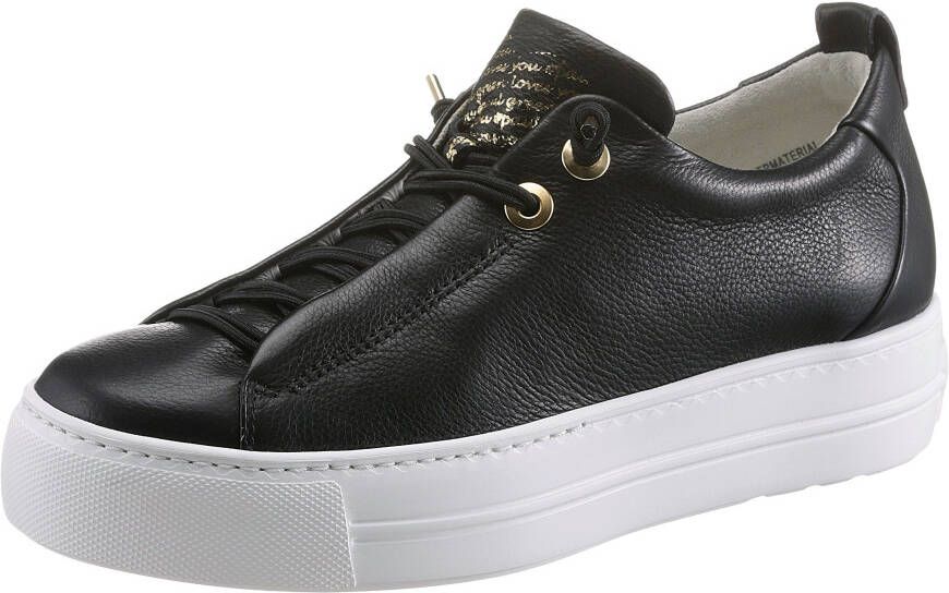 Paul Green 5017 Lage sneakers Leren Sneaker Dames Zwart - Foto 7