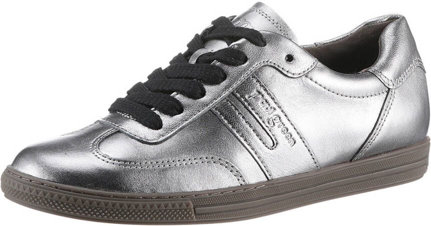 Paul Green Sneakers veterschoen lage schoen vrijetijdsschoen in metallic-look