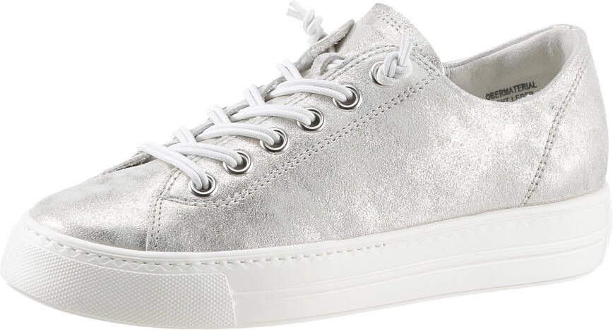 Paul Green Sneakers in een metallic look