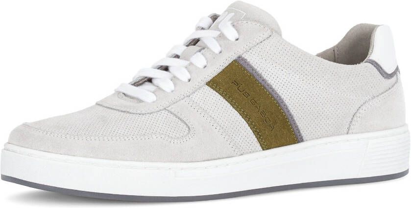 Pius Gabor Sneakers vrijetijdsschoen lage schoen veterschoen met contrastafwerking breedte g