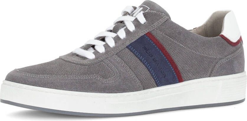 Pius Gabor Sneakers vrijetijdsschoen lage schoen veterschoen met contrastafwerking breedte g