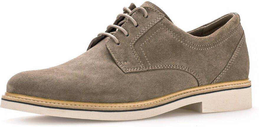 Pius Gabor Veterschoenen blokhak business schoen lage schoen met siersteken g-breedte