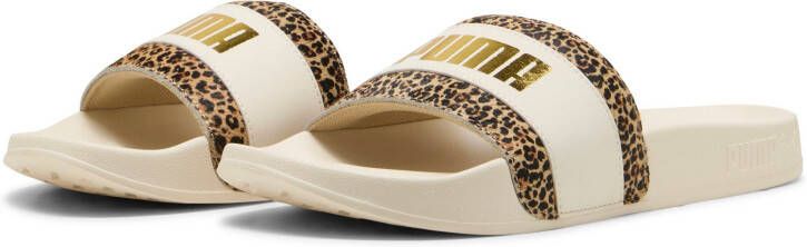 PUMA Leadcat 2.0 Animal Flair Dames Slippers Alpine Snow- Gold - Foto 4