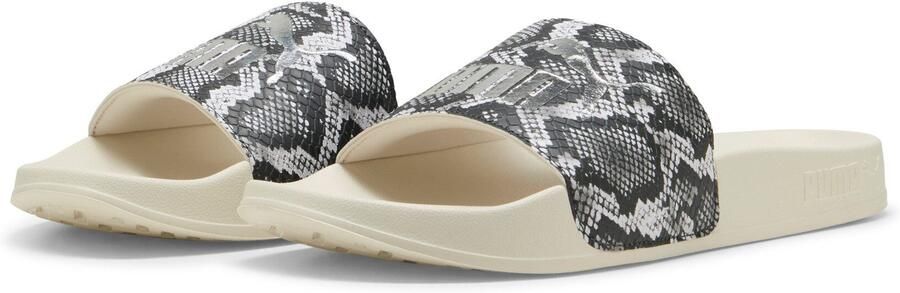 Puma Leadcat 2.0 Snake Chic badslippers slangenprint ecru zilver - Foto 3