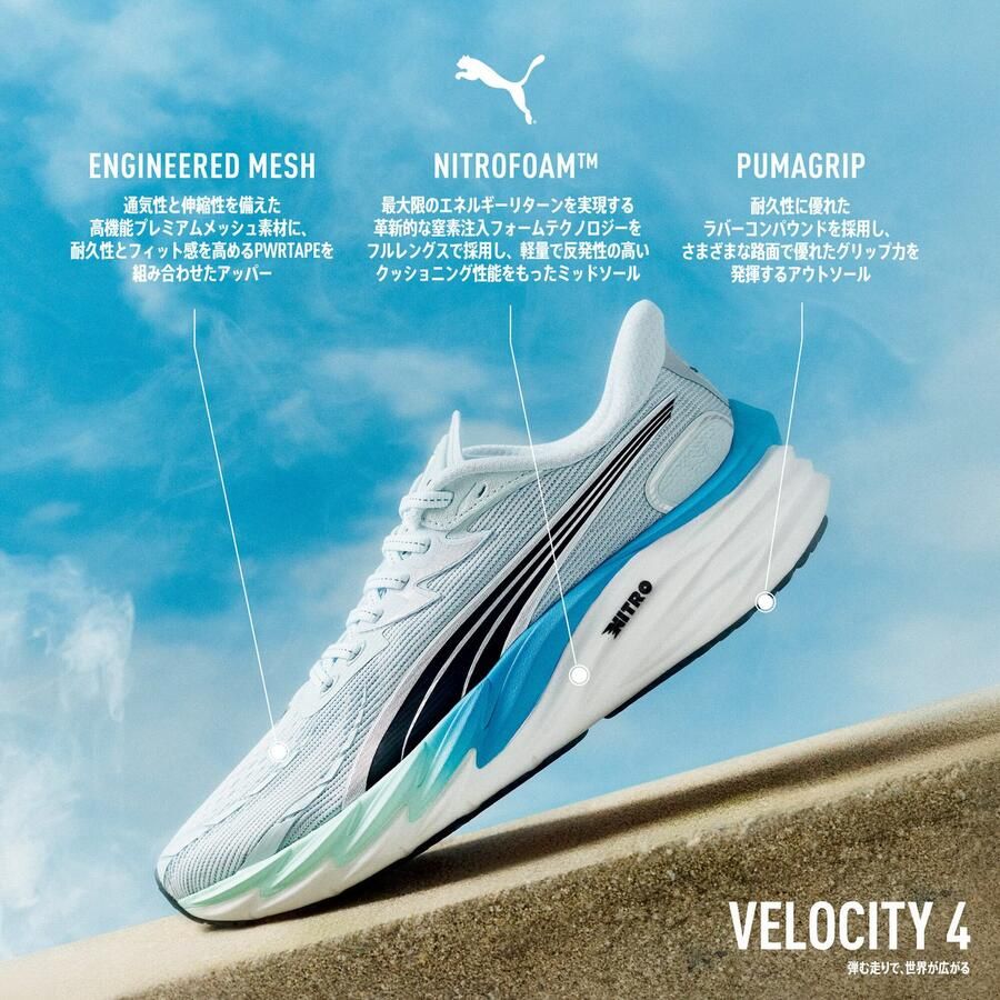 PUMA Velocity Nitro 4 Gtx Hardloopschoenen Zwart 1 2 Man