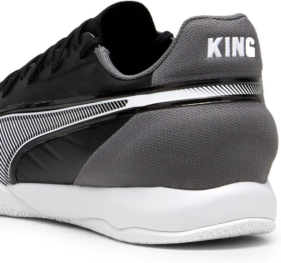 Puma Kin Match senior zaalvoetbalschoenen zwart wit antraciet - Foto 2