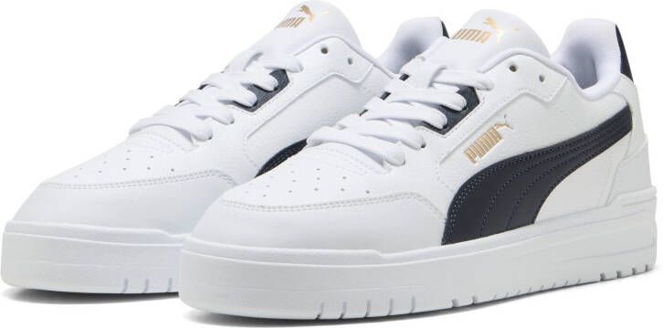 PUMA Shuffle Downtown Unisex Sneakers White-New Navy- Gold