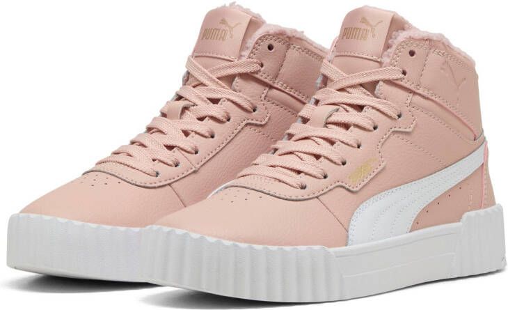 Puma Carina 3.0 Mid WTR sneakers lichtroze wit - Foto 4