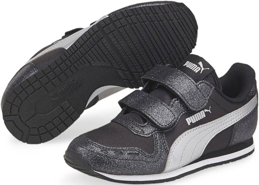 PUMA Cabana Racer Glitz V PS kindersneakerschoenen zwart - Foto 1