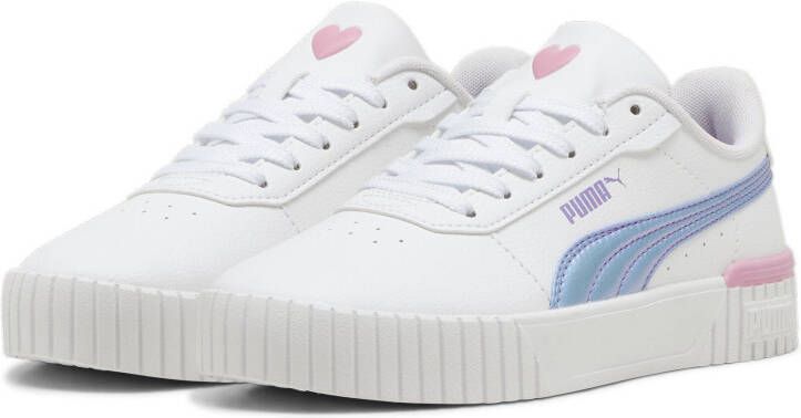 Puma Carina 2.0 Bouncy sky sneakers wit lila Jongens Meisjes Meerkleurig 35.5 - Foto 4