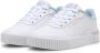 Puma Carina 2.0 Tropical sneakers wit lichtblauw lila Imitatieleer 28 - Thumbnail 3