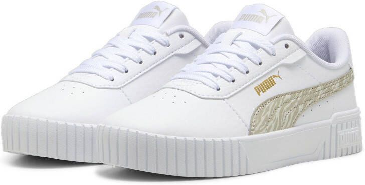 Puma Carina 2.0 Zebra sneakers wit zand Leer Printopdruk 35.5 - Foto 6