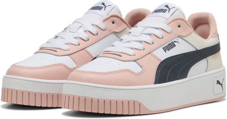 PUMA Carina Street Dames Sneakers White-Strong Gray-Rose Quartz - Foto 4