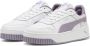 PUMA Carina Street Jr Meisjes Sneakers White-Pale Plum- Silver - Thumbnail 3