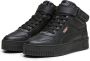PUMA Carina Street Mid Dames Sneakers Black- Black-Rose Gold - Thumbnail 6