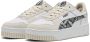 PUMA Carina Street Snake Chic Dames Sneakers White- Black-Alpine Snow - Thumbnail 5