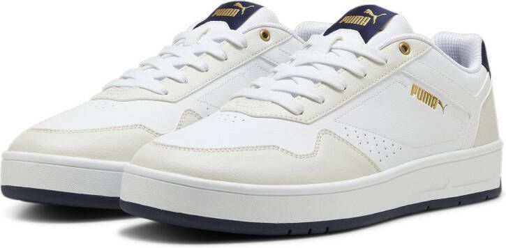 Puma Court Classic sneakers wit lichtgrijs donkerblauw - Foto 3