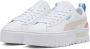 Puma Mayze Lth sneakers wit roze lichtgrijs - Thumbnail 2