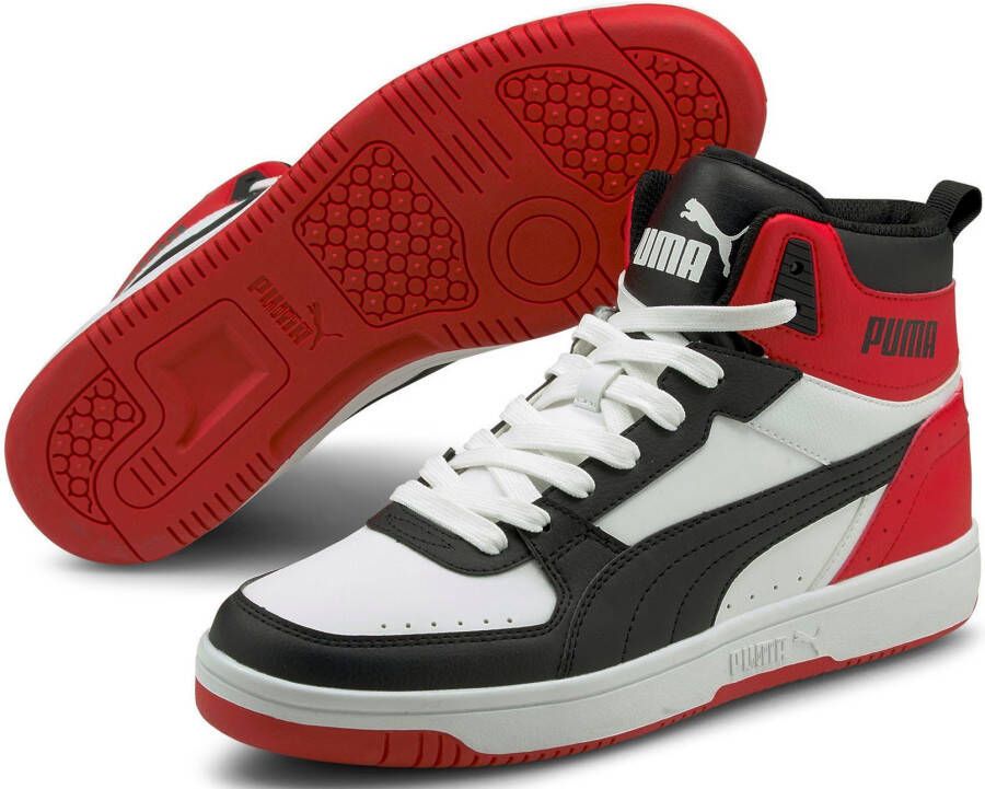 Puma rebound joy mid sneakers zwart rood heren - Foto 3