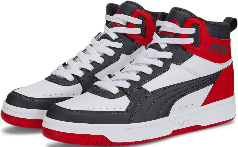 Puma rebound joy mid sneakers zwart rood heren - Foto 5