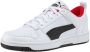 PUMA Rebound Layup Lo SL Jr Unisex Sneakers White- Black-High Risk Red - Thumbnail 6
