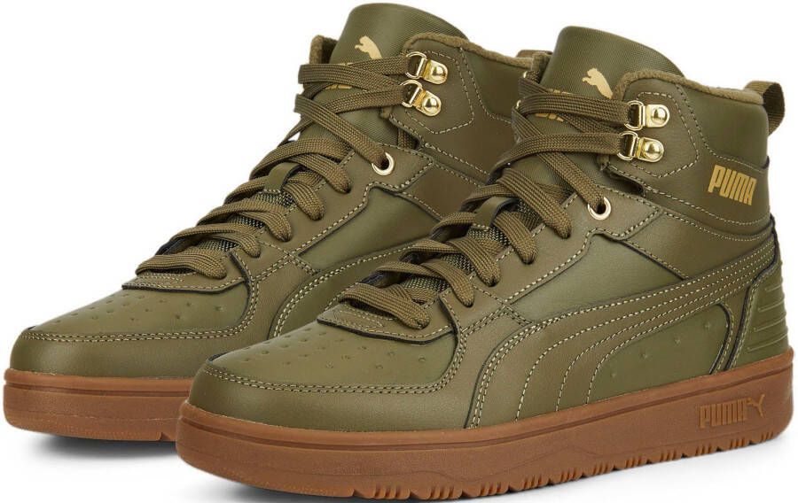 Puma Rebound Rugged sneakers groen Imitatieleer