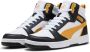PUMA Rebound v6 Unisex Sneakers White-Archive Gold- Black - Thumbnail 3