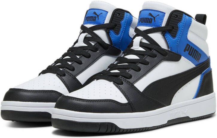 Puma Rebound V6 sneakers zwart wit kobaltblauw - Foto 3