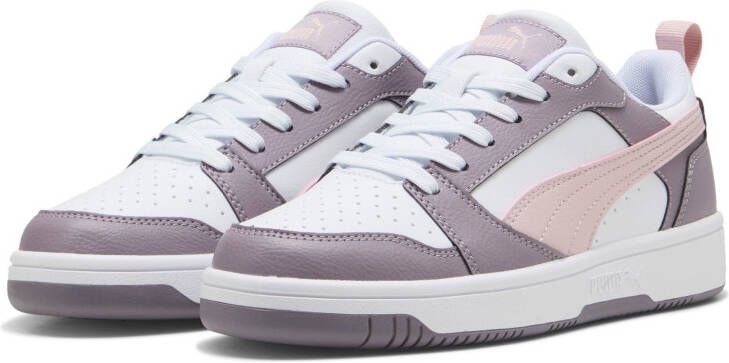 PUMA Rebound v6 Low Unisex Sneakers White-Mauve Mist-Plum Jam - Foto 2