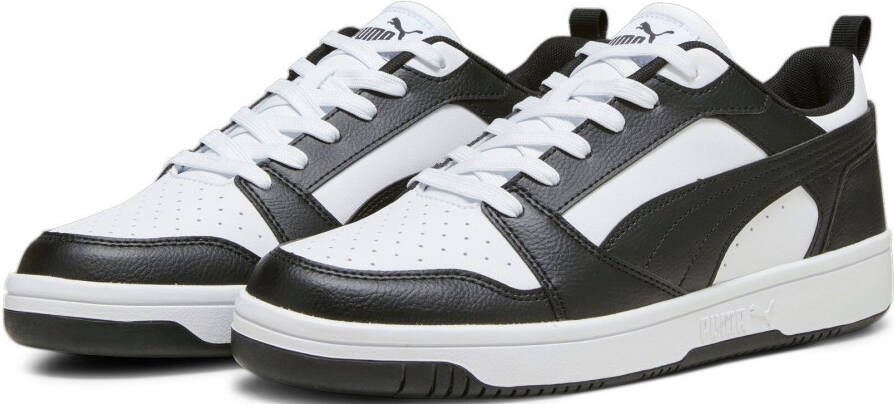 PUMA Rebound v6 Low Unisex Sneakers White- Black- Black - Foto 4