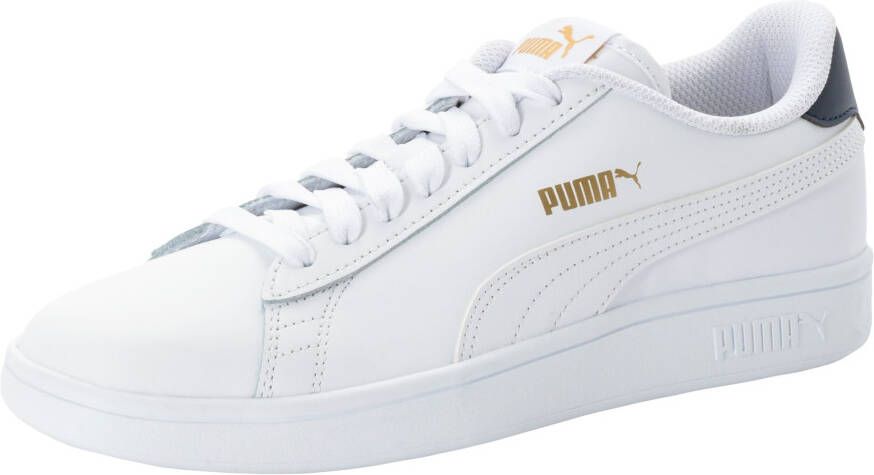Puma Smash Lage Leren Sneakers Wit Heren - Foto 3