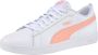 PUMA Smash v2 L Dames Sneakers White-Apricot Blush- Black - Thumbnail 2