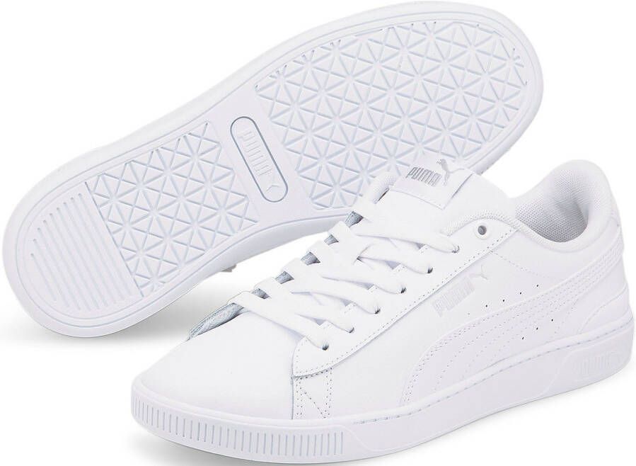 PUMA Vikky v3 Lthr Vrouwen Sneakers White Silver - Foto 3