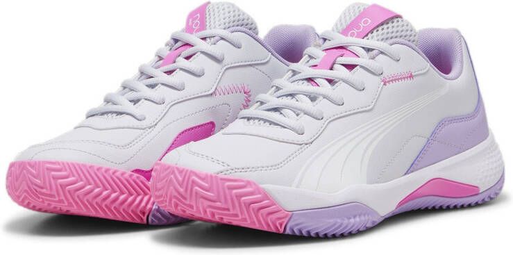 PUMA NOVA Smash Wn's Dames Sportschoenen Silver Mist- White-Vivid Violet - Foto 3