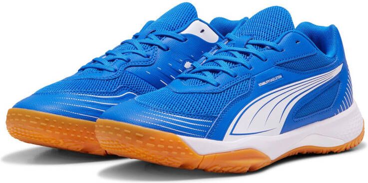 Puma Solarflash III senior zaalvoetbalschoenen kobaltblauw wit - Foto 3