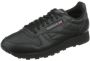 Reebok Classic Leather Heren Sneakers Sportschoenen schoenen Zwart - Thumbnail 4