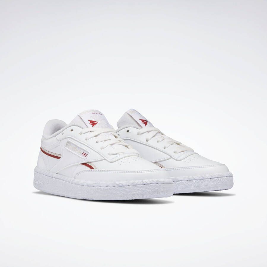 Reebok Classics Club C 85 sneakers wit donkerrood zand - Foto 3
