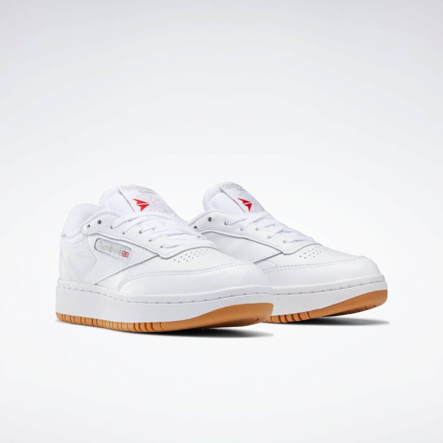 Reebok Club C Double Womens White Rubber Gum 07 White Schoenmaat 40 Sneakers FV5658 - Foto 3