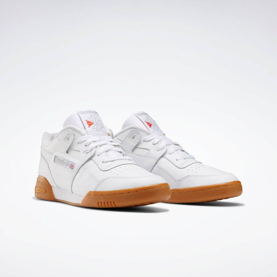 REEBOK CLASSICS Workout Plus Sneakers White Carbon Classic Red Reebok Royal Gum - Foto 3