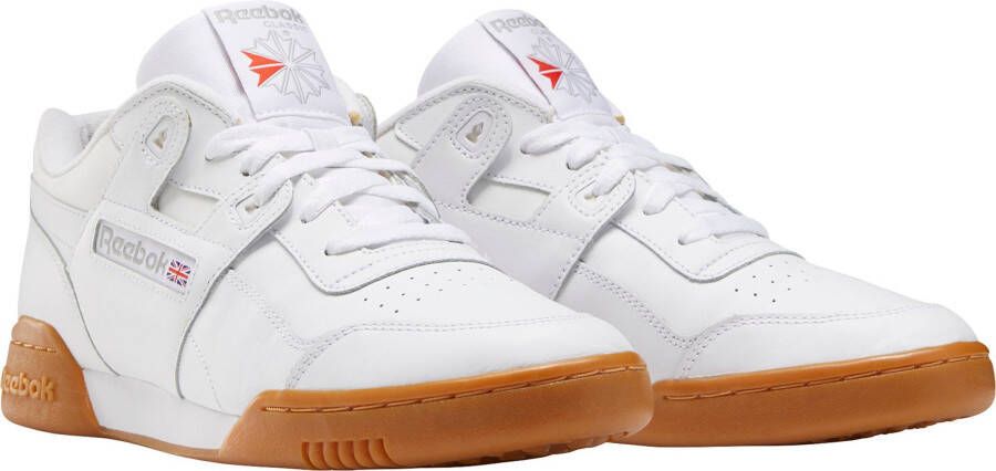 REEBOK CLASSICS Workout Plus Sneakers White Carbon Classic Red Reebok Royal Gum - Foto 5