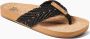 Reef Cushion Strand Dames Slippers Black Natural - Thumbnail 3