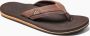Bruin Tinten Cushion Teenslippers Zomer slippers Heren Bruin - Thumbnail 4