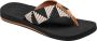 Reef Spring Woven Teenslippers Zomer slippers Dames Zwart - Thumbnail 5